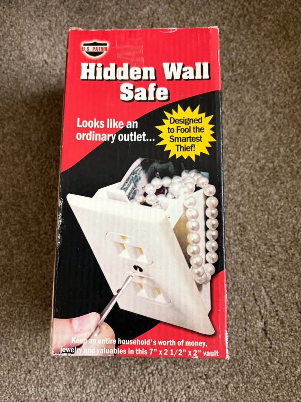 Vintage Hidden Wall Safe Outlet